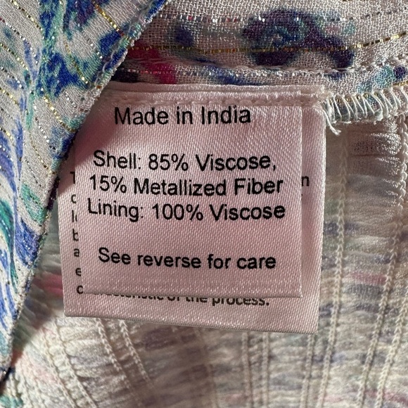 NWT ROCOCO SAND Lada Crop Top in Blue Size Large - Picture 7 of 8